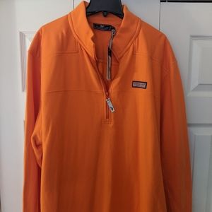 NWT Vineyard Vines Shel Shirt/1/4 Zip Sweater XXL